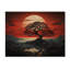«Petekar Red Tree Silhouette Symphony II» sur impression sur bois-2103290302
