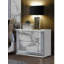 Table de chevet lune en marbre avec DEL pour chambre à coucher, salon, placard