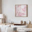 Abstrait, art géométrique en marbre rose II-1846730123