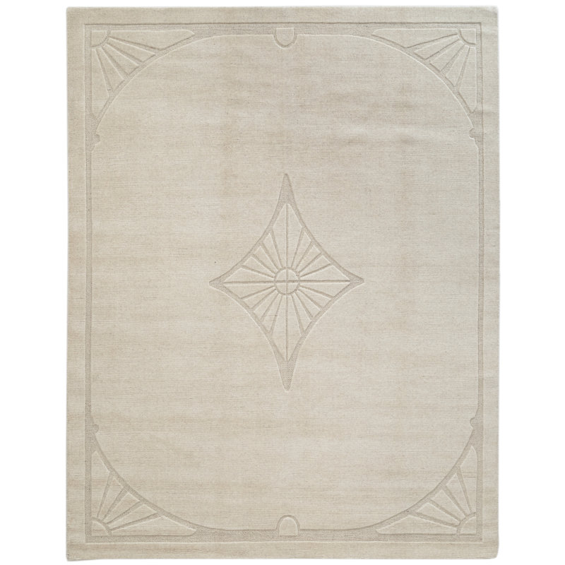 Tapis de salon tissé à la main, Rectangle 7 pi 6 po x 9 pi 6 po