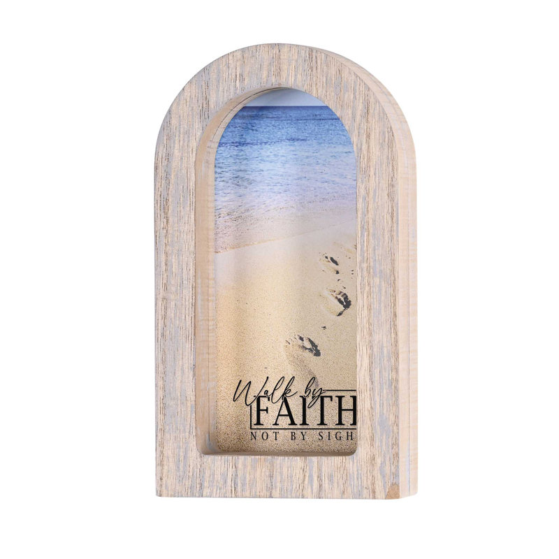 Promenade encadrée sur la plage par Faith Gray 5 x 8
