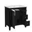 Meuble-lavabo moderne avec lavabo en céramique 30 po et 3 tiroirs-1341844817