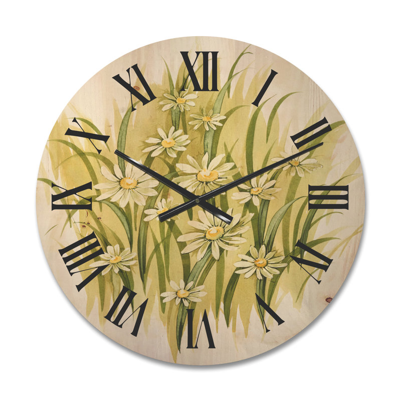 Horloge murale en bois blanc, Moyen