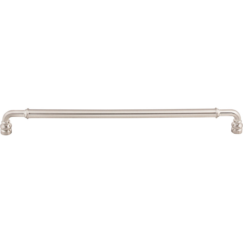 Brixton 12" Center to Center Bar Pull, Brushed Satin Nickel, 12" Center to Center