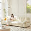 Coussin modulaire beige en polyester-1608944372