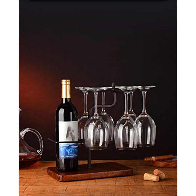Red Wine Stemware Racks Kitchen Bar Table Decoration