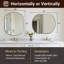 Miroir de salle de bain Kaitlee Cadre en acier inoxydable-1714574054-1714574049-1729450625