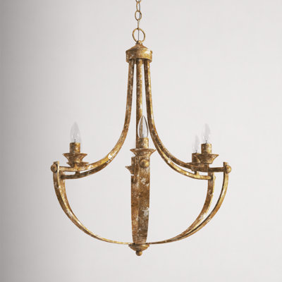 Atonsah 6 - Light Steel Dimmable Empire Chandelier