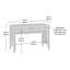 Bureau d'ordinateur, finition blanche