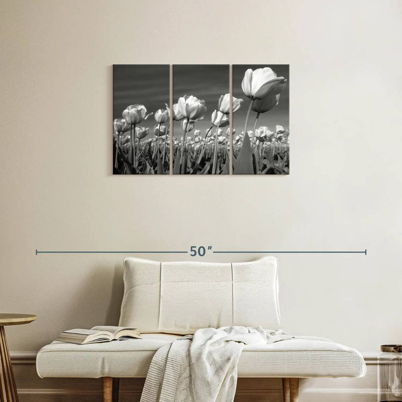 Champ de tulipes Harnek, H 20 po x l 33 po