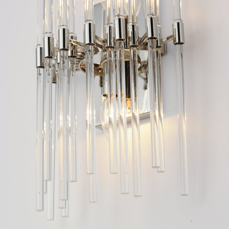 Sardor Flush Mounted Sconce, Polished Nickel