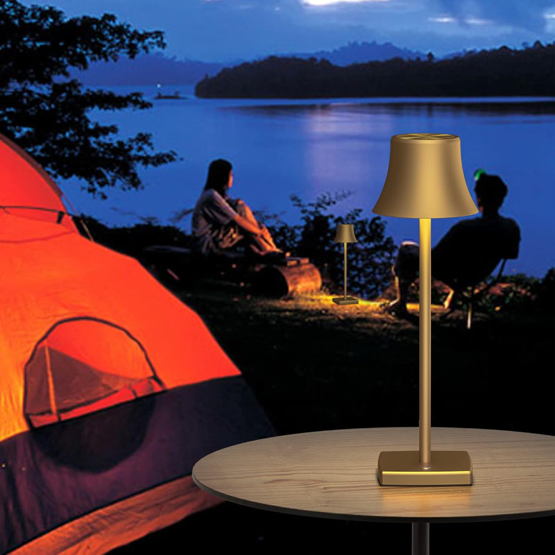Rechargeable LED Cordless Table Lamp With 5000Mah Battery, 3-Colour Stepless Dimming, Portable Aluminum Design For Indoor And Outdoor Use