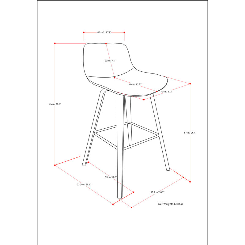 Tabourets de style Mid-Century moderne (de 2) - Siège rembourré crème, repose-pieds, pieds en placage brun, tabouret de comptoir / bar à assembler 2 repose-pieds indispensable au salon