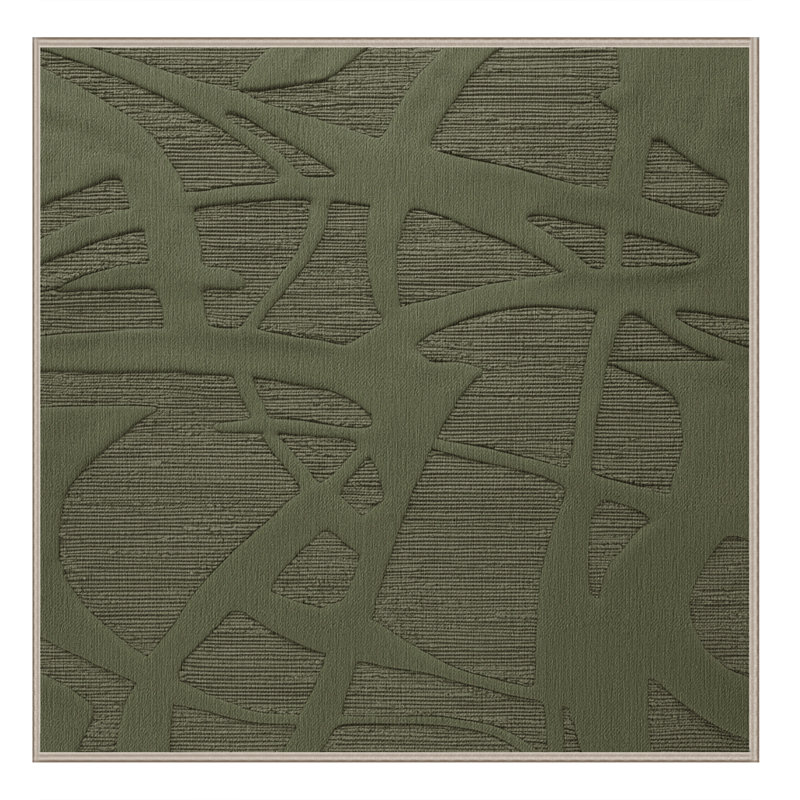 Tapis abstrait lavable à la machine, Carré 8 pi