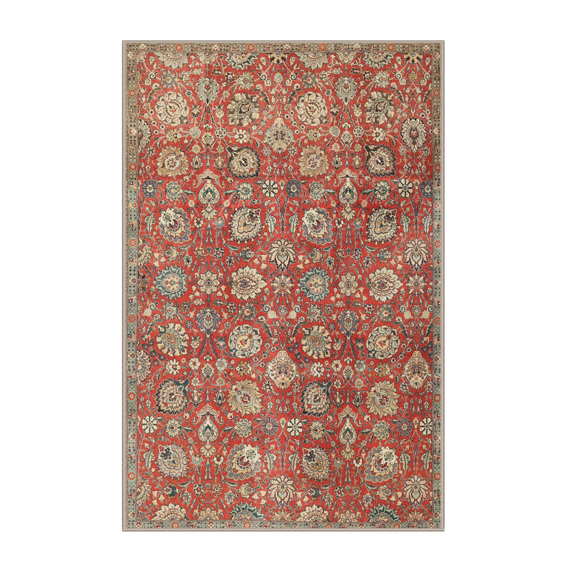 Floral Indoor Rug, Rectangle 7' x 9'