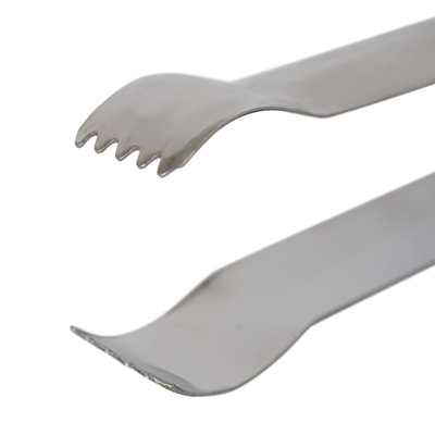 Rink Drink Stainless Steel Ice Tongs - 17cm - Pack of 5