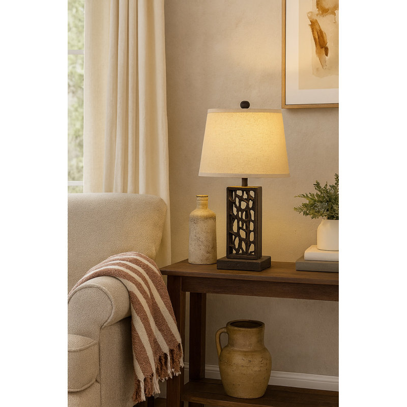 Abstract Cutout Table Lamp