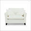 Fauteuil paresseux confortable avec dossier ergonomique et coussin moelleux, pour le salon et la chambre à coucher - Beige-1221124303