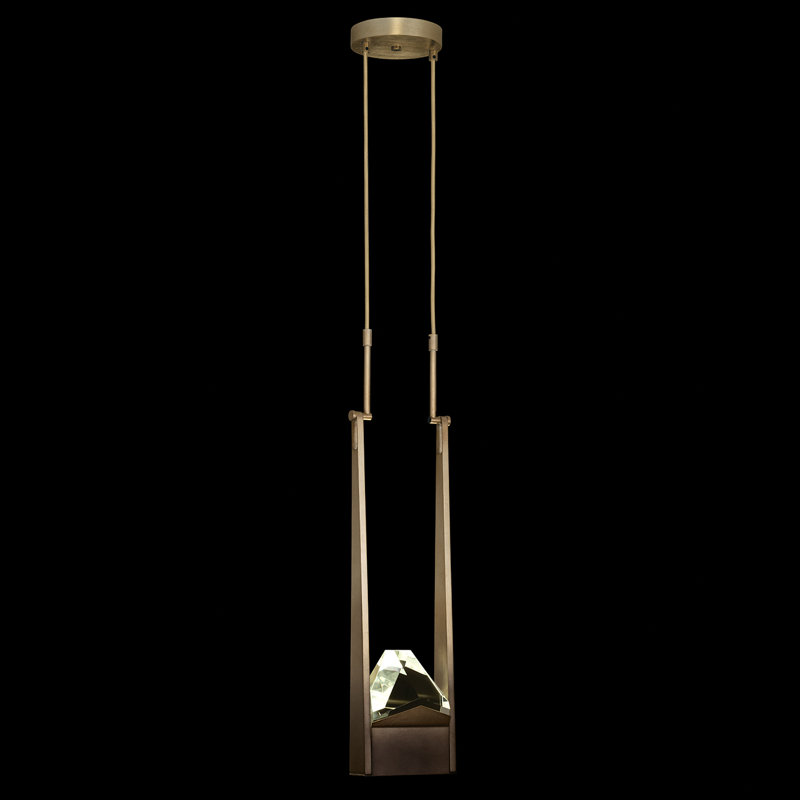 Strata 2 - Light LED Unique/Statement Pendant, Soft Bronze