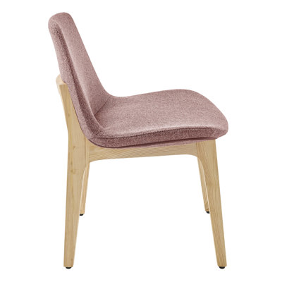 Amar Side Chair In Fabric And Natural Ash Legs - Set Of 2