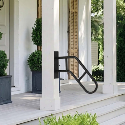 Main courante pour escalier extérieur Poignée de sécurité murale en U pour escalier de jardin
