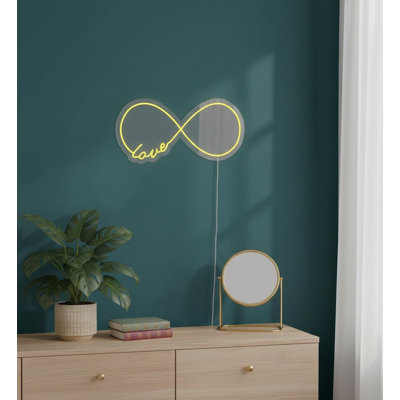  | Amour, enseigne au néon | Fabriqué avec un tube néon incassable flexible durable qui émet une lueur chaleureuse pendant plus de 50 000 heures sans scintillement ni perte de performance | 15 x 30 | Jaune