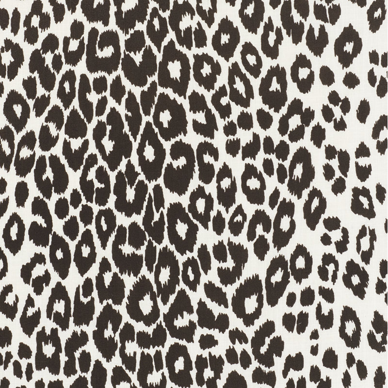 Iconic Leopard Indoor/Outdoor Fabric, Graphite