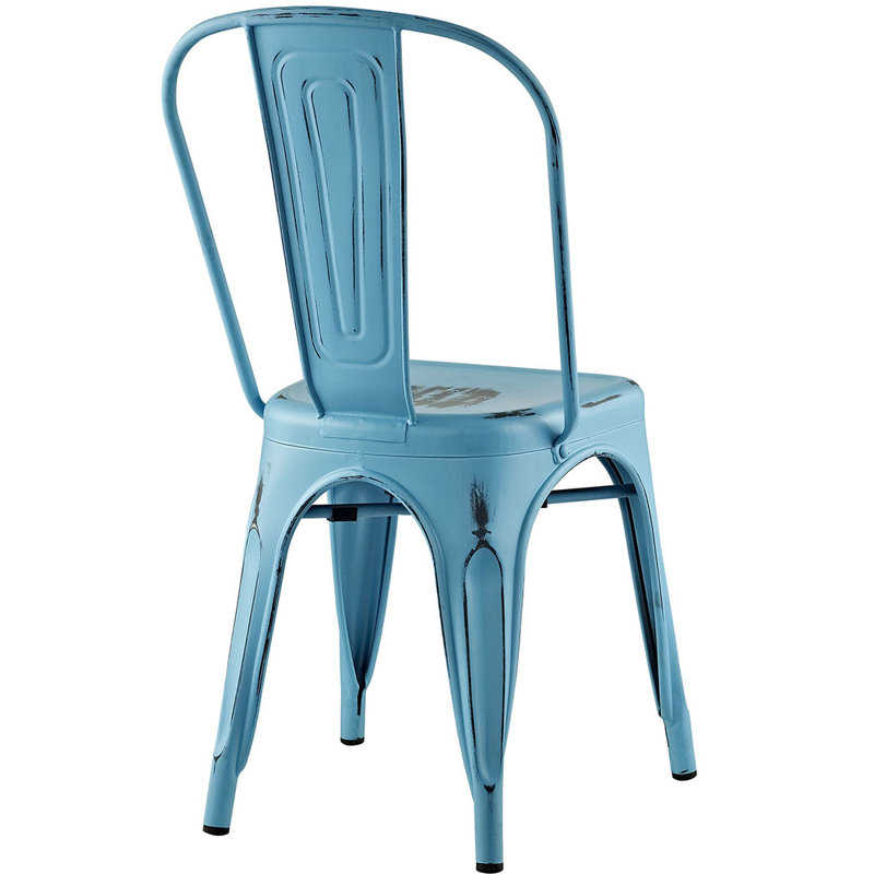 Modway Carbon Loft Sadie Metal Dining Chair, Turquoise