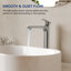 Robinet pour salle de bain à un trou, robinet de salle de bain à poignée simple avec ensemble de bonde-115612510