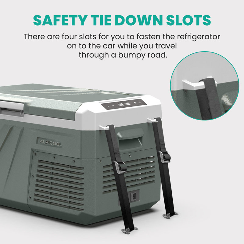 Alpicool 42 qt Green Electric Dual Zone Portable Cooler