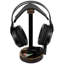 Solid Wood Metal Black Headphone Stand