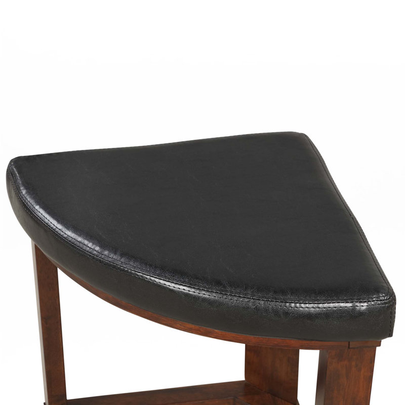 Ensemble de table ronde avec plateau en bois massif et table basse avec 4 tabourets