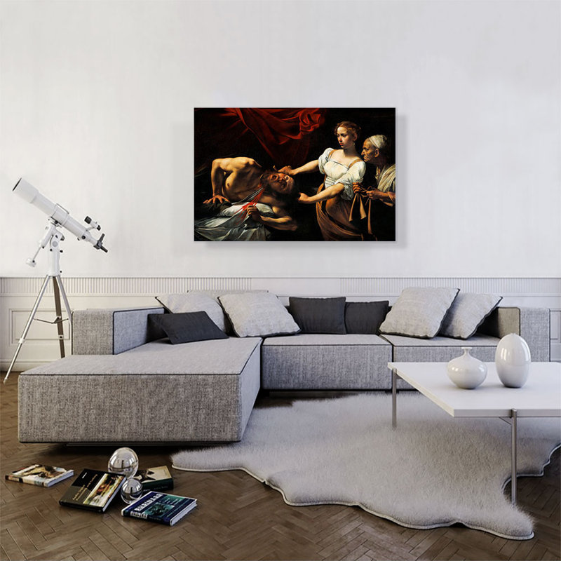 Judith décapitant Holofernes 1599 - impression, H 26 po x l 40 po x P 0,75 po