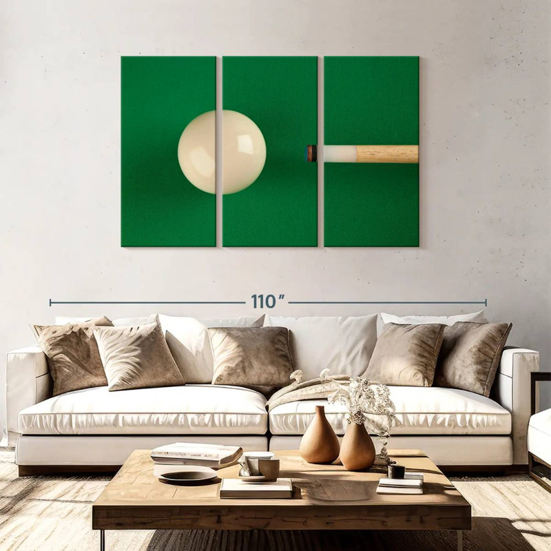 Cue Ball Pool, 48" H x 74" W