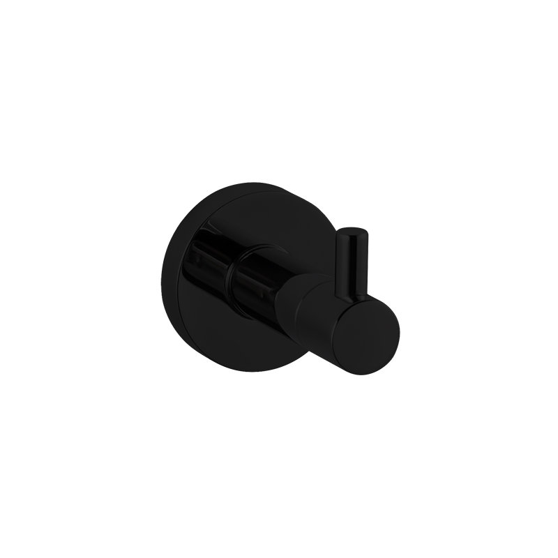 Trova Single Robe Hook, Black
