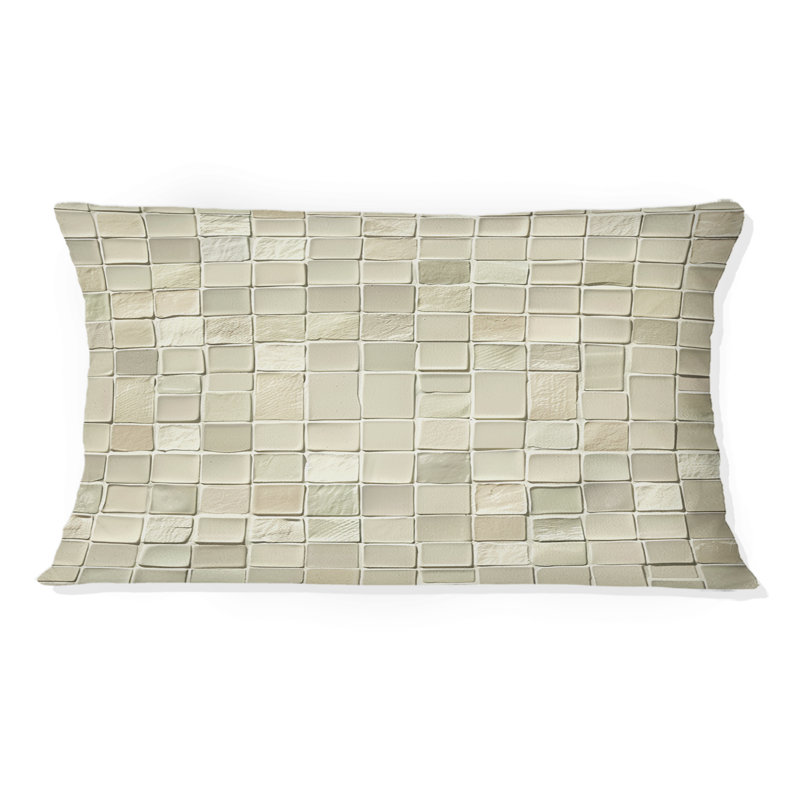 Carrelage mosaïque moderne ivoire - coussin lombaire moderne