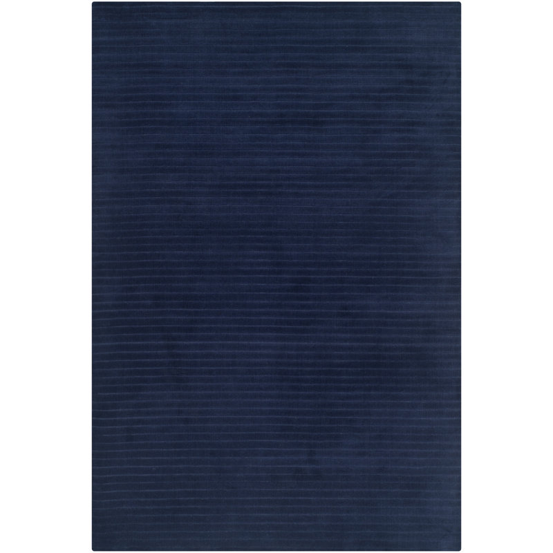 Tapis bleu marine en laine noué à la main Lauren Ralph Lauren Upper Deck, Rectangle de 10 pi x 14 pi