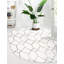 Tapis contemporain Eshin couleur acier-474309418