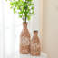 Ensemble de 2 vases en bois de terre cuite Malessa