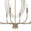 Lustre géométrique de style bougie 10 lumières Deniyah