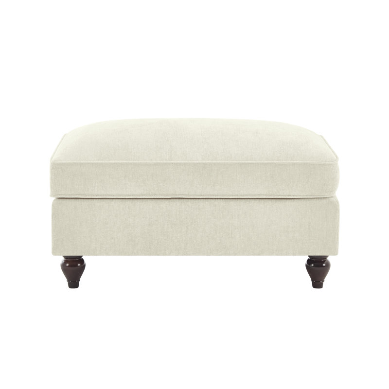 Repose-pieds chenille - blanc, Blanc