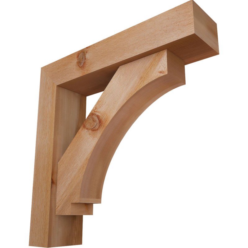 Support de bloc impérial avec entretoise décalée, 26 x 26, Cèdre rouge occidental de l 6 po (scié brut)