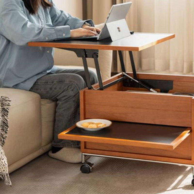 Table basse mobile Retro Creative Design, Brun