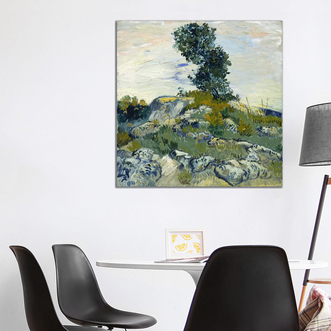 The Rocks by Vincent Van Gogh - Wrapped Canvas Gallery-Wrapped Canvas Giclée