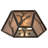 Rustic Lodge Flush Mounted Sconce