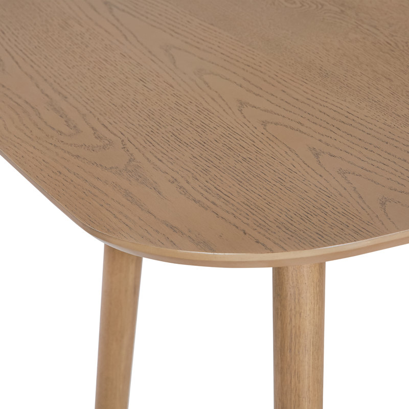 Table de salle à manger carrée pour 4 personnes, Clair naturel