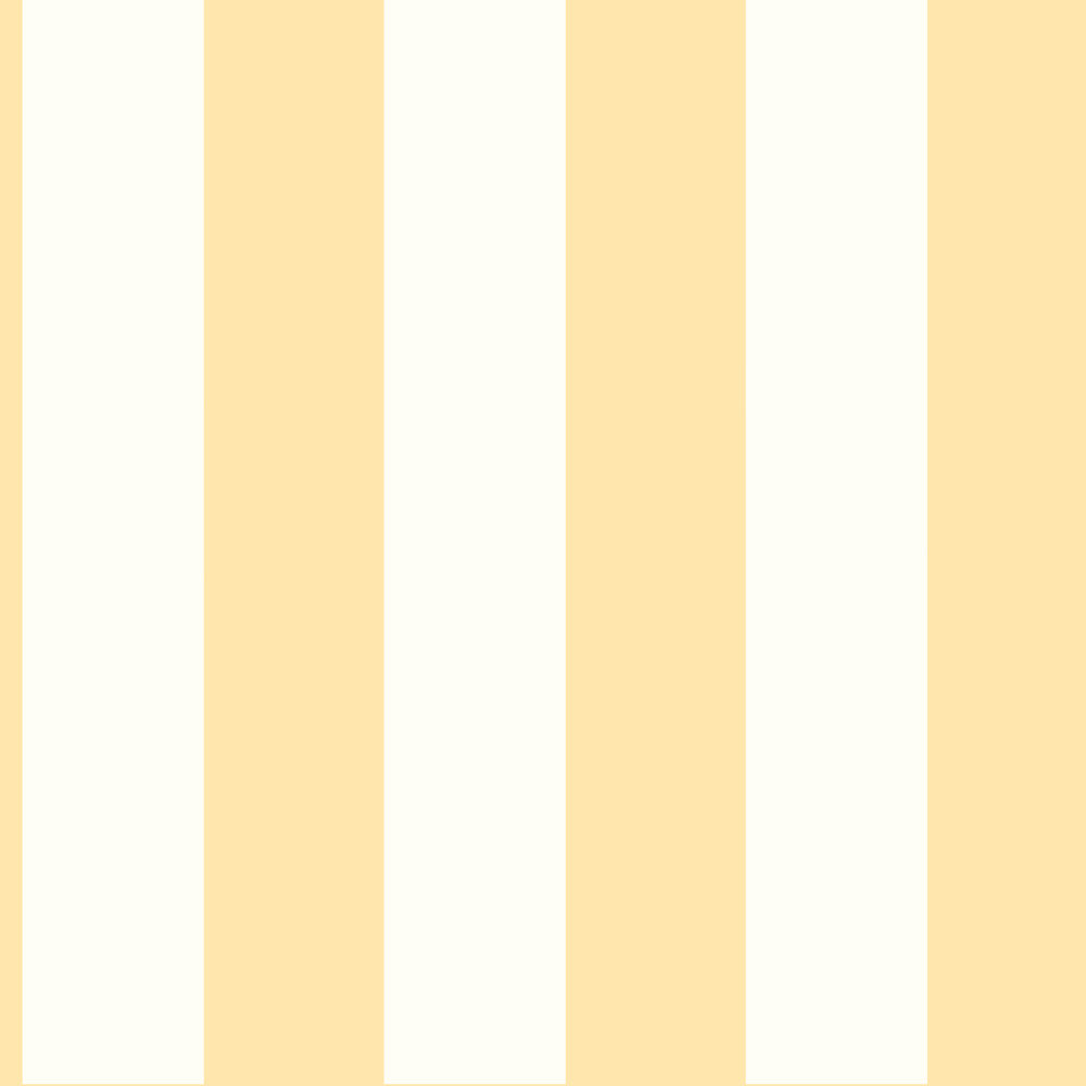 Modern Striped Wallpaper, Yellow/White