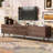 Mid Century TV Stand With 2 Drawers-323766658