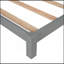 Lit plateforme en bois avec tête de lit en forme de maison-423512746-423512747