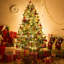 Boucles en velours pour boucles d'arbre de Noël-407495540